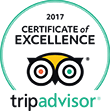 TripAdvisor Certificate of Excellence 2017